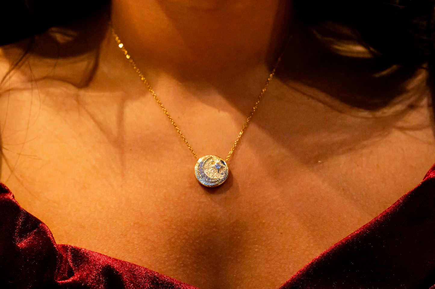 Noor Crescent Necklace