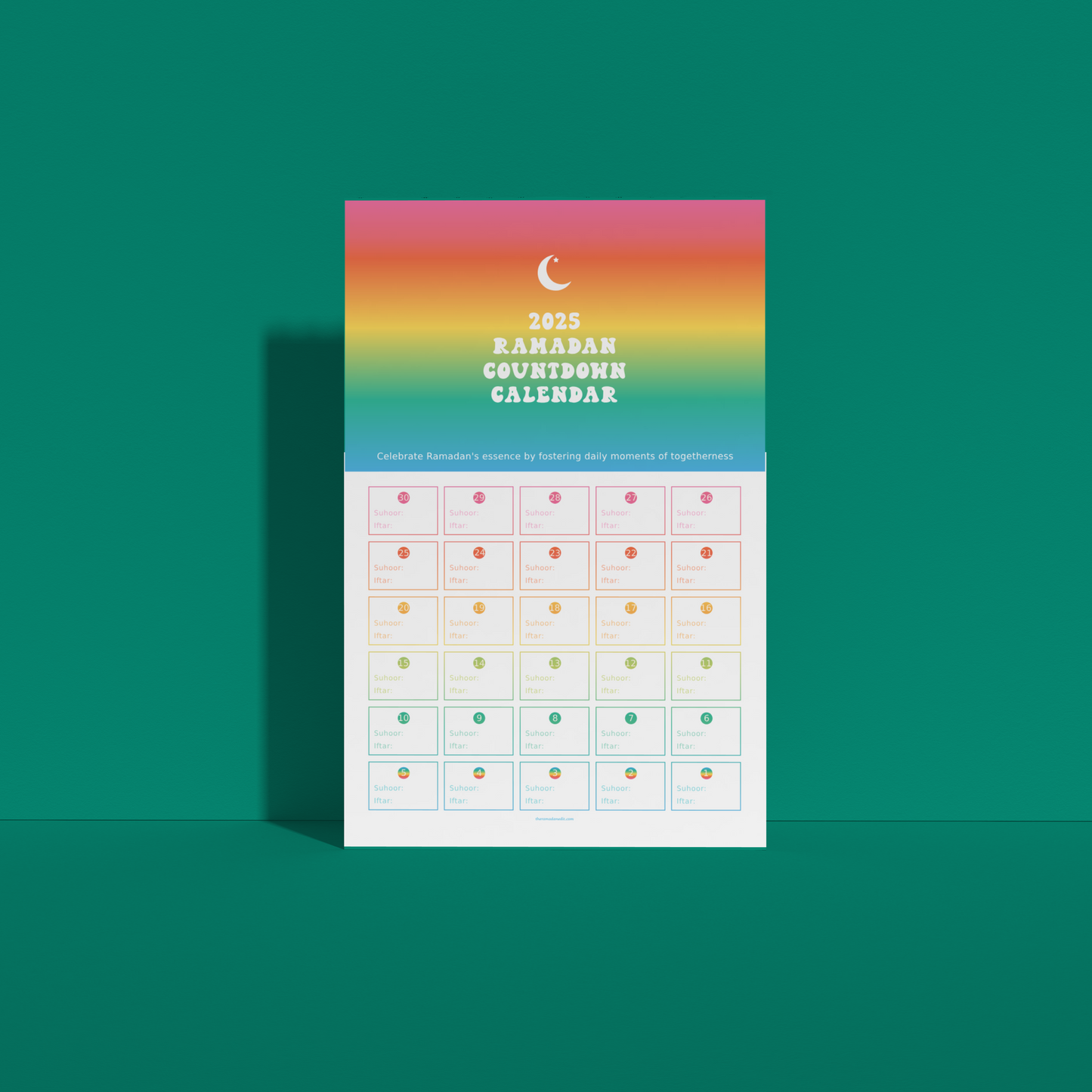 The Crescent Vibe Calendar