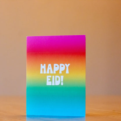 Eid Mubarak Greeting Card – Colorful Contemporary Design