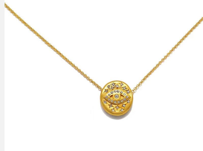 Nazar Necklace Gold Pendant