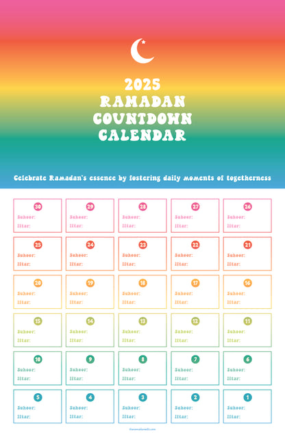 The Crescent Vibe Calendar